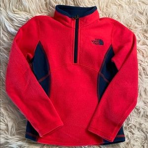 The North Face hot pink and navy fleece